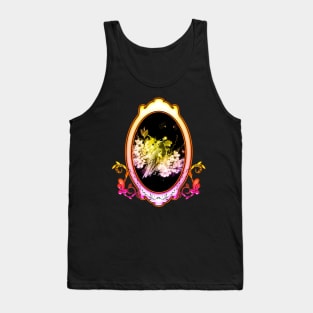 Beautiful bird with flowers, water color Tank Top